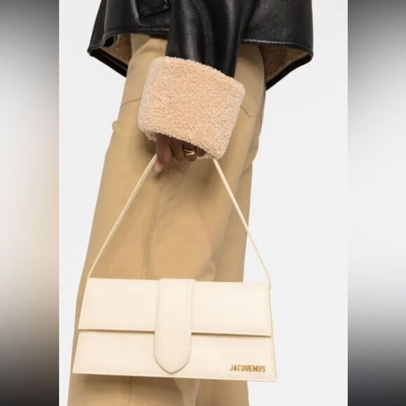 Jacquemus Handbags - Jacquemus le bambino cream shoulder bag